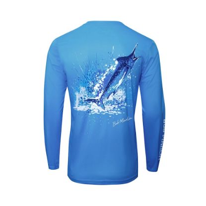 Bob Marlin Performance Shirt Ocean Marlin Blue - Best quality fishing accessories - Anglersbay