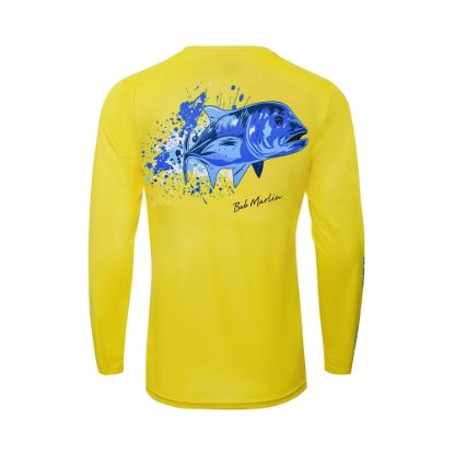 Bob Marlin Performance Shirt Ocean GT Yellow - Best quality fishing accessories - Anglersbay