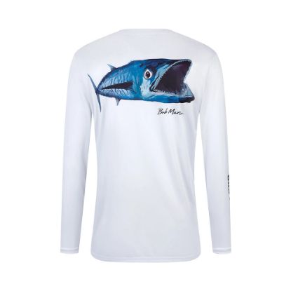 Bob Marlin Performance Shirt Natty King White - Best quality fishing accessories - Anglersbay