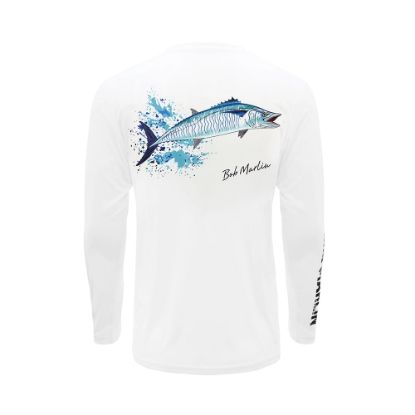 Bob Marlin Performance Shirt King Bob White - Best quality fishing accessories - Anglersbay