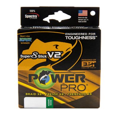 PowerPro Super 8 Slick V2 Braided Line 300 Yds - Best quality fishing accessories - Anglersbay