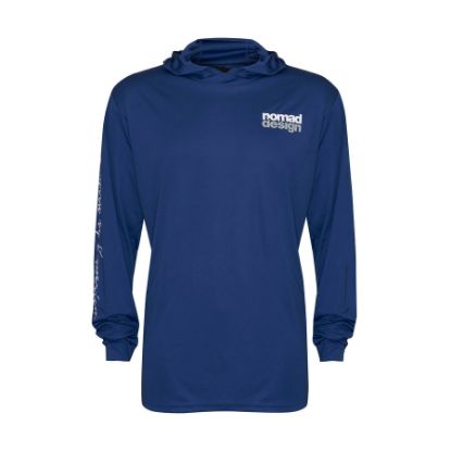 Picture of Hooded Tech Fishing Shirt Marine Blue